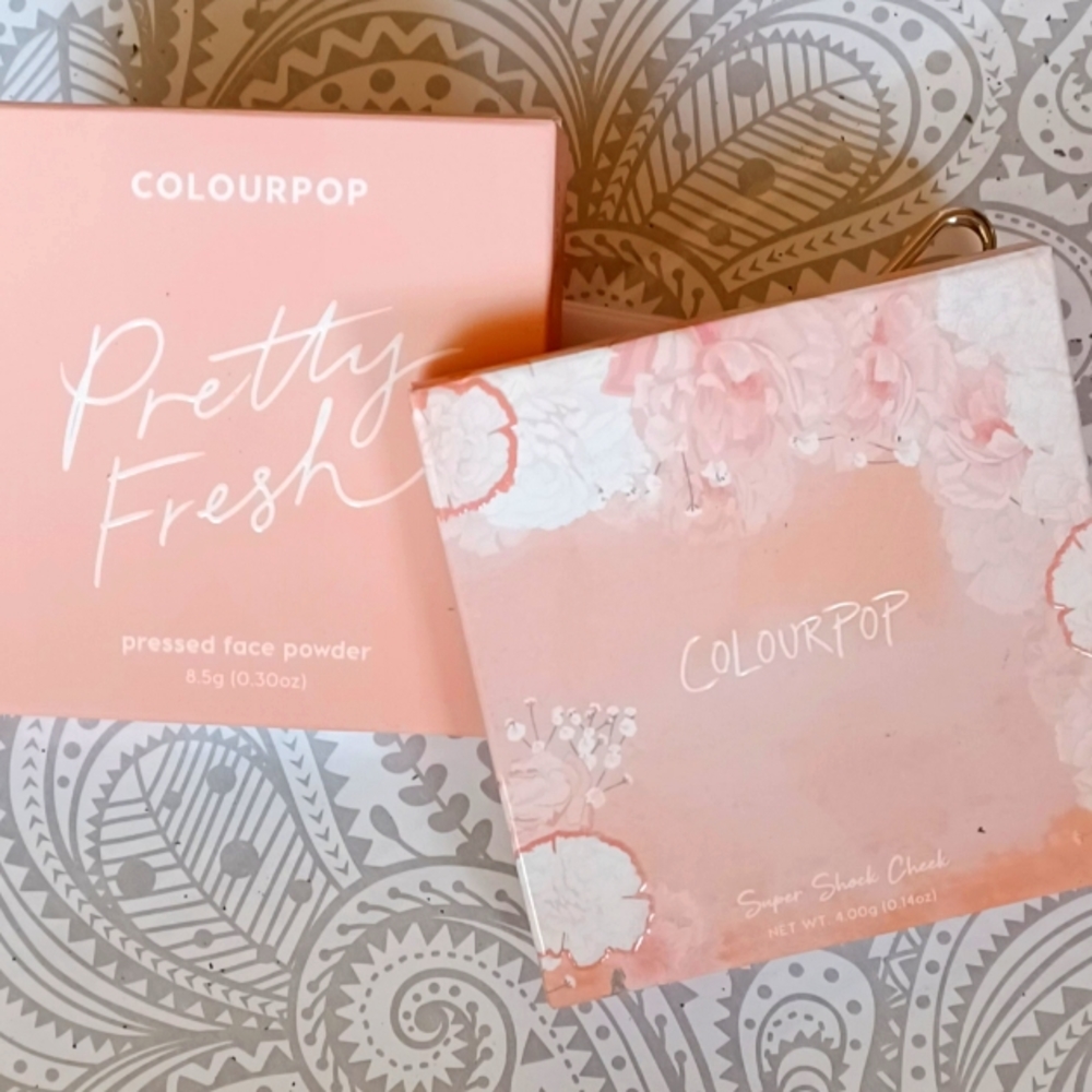 Colourpop face powder and super shock cheek